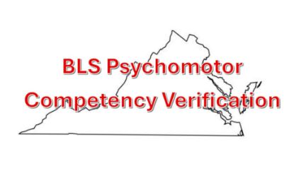Picture of BLS Psychomotor Verification Testing